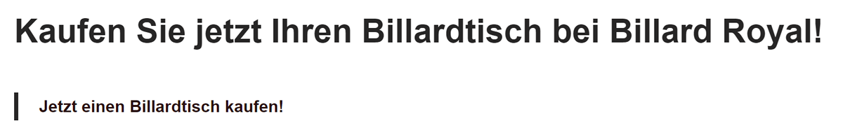 Billard-Royal-Billardtische für  Otterndorf