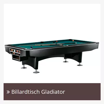 Billardtisch Gladiator 